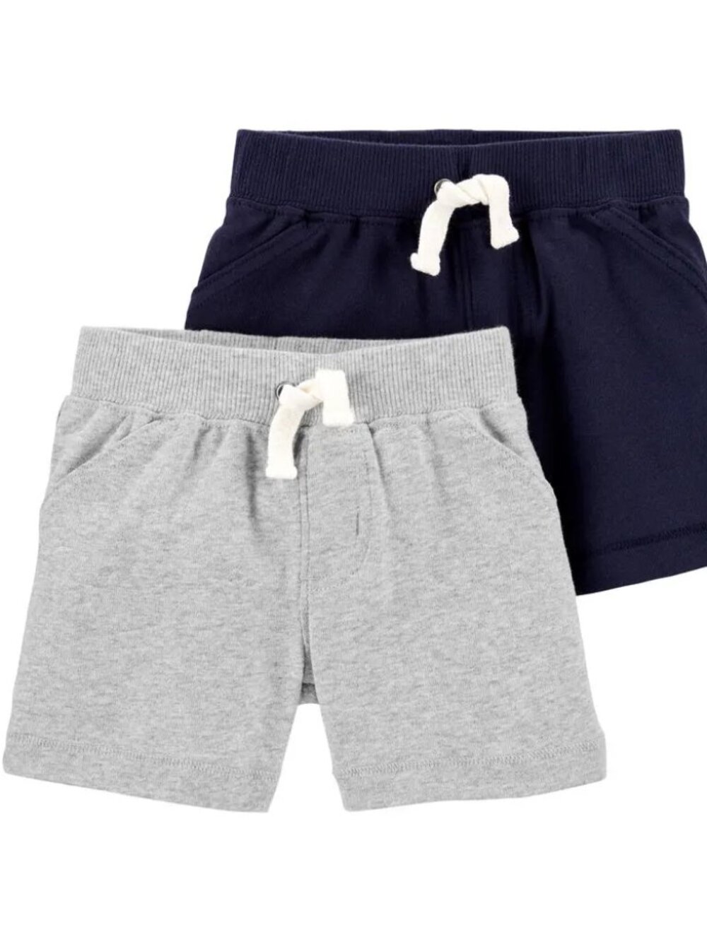 Carter's 2-Pack Pull-On Shorts - Gray & Blue